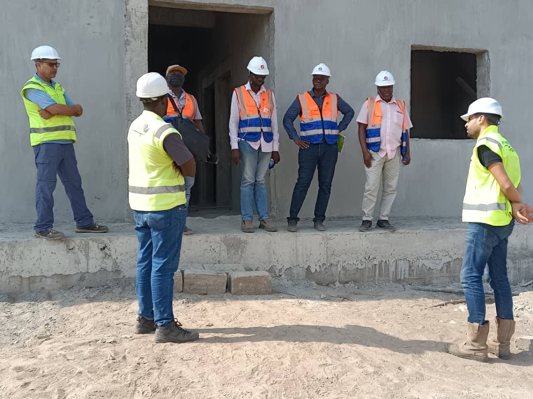 Building of the 63kV/20kV Paouignan source substation