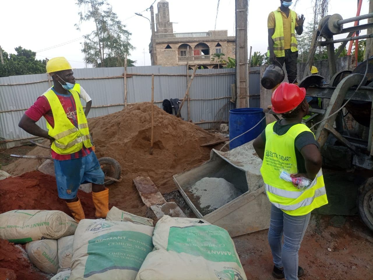 Supervision and control of slab pouring at the DST