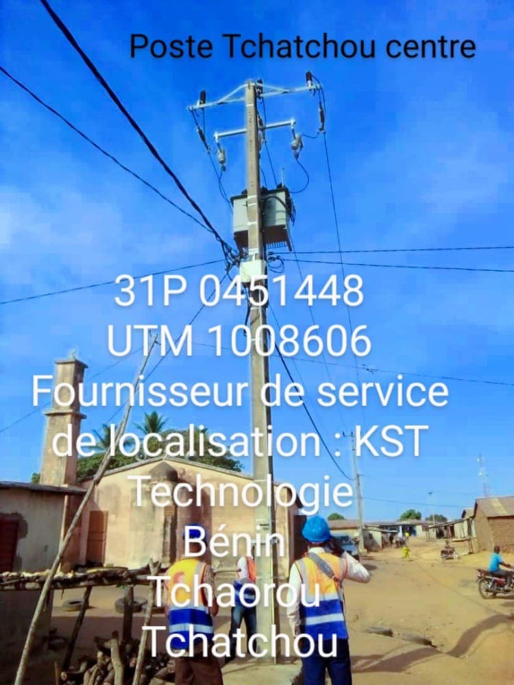 Relevé géolocalisé du poste de Tchatchou centre
